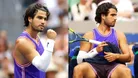 Carlos Alcaraz con uniforme morado de Nike durante el US Open 2026.