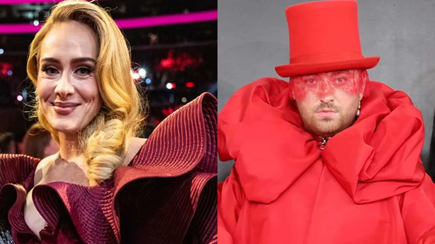 Adele y Sam Smith están juntos en los Grammys.