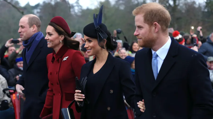 La familia real en las celebraciones de la Navidad (Getty)