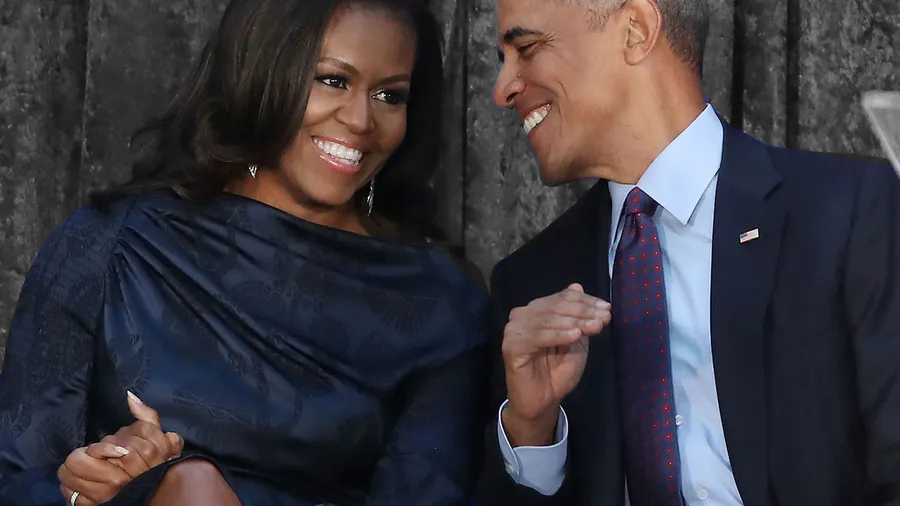 Barack And Michelle Obama Attend Portrait Unveiling At Nat'l Portrait Gallery