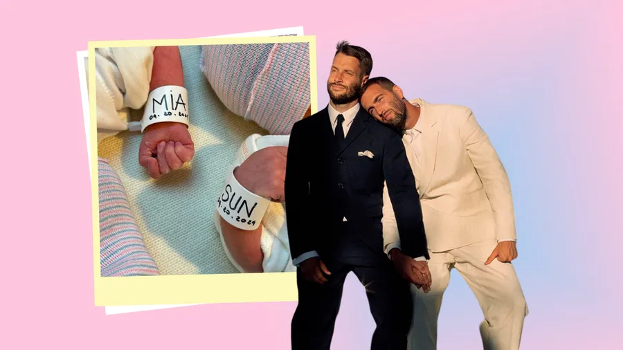 Simon Porte Jacquemus y su esposo se convierten en papás de mellizos