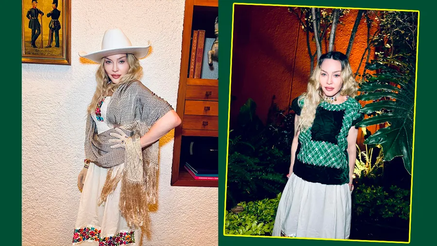Madonna se prueba la ropa de Frida Kahlo