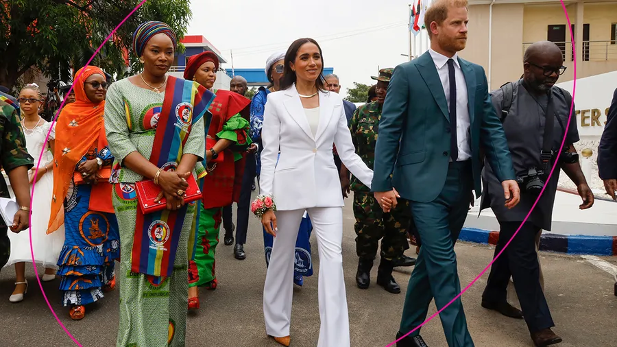 Todos los significados ocultos en el guardarropa de Meghan Markle en Nigeria