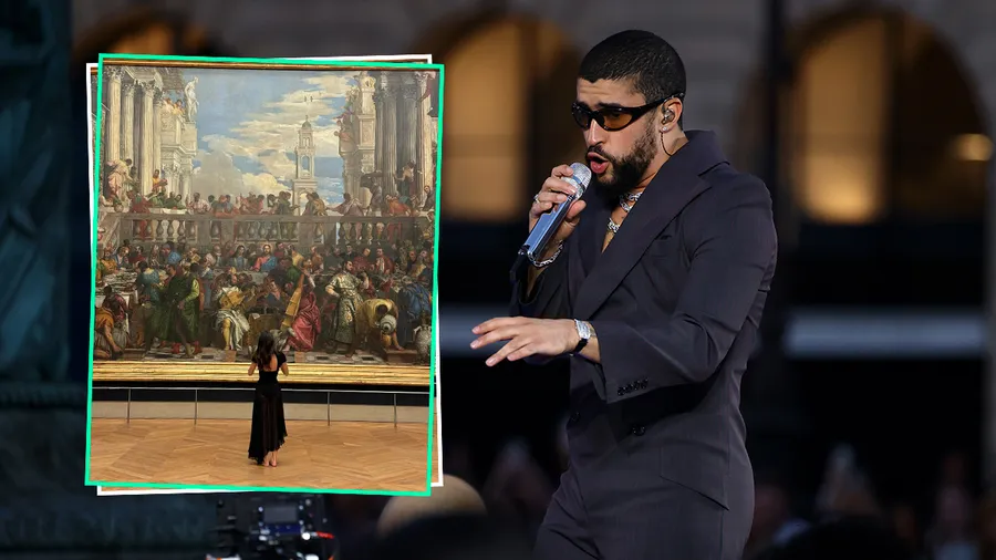 Kendall Jenner y Bad Bunny tienen el museo del Louvre para ellos solos