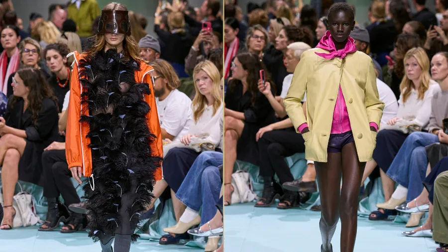 La colección SS25 de Prada es una oda a los uniformes, al color y a los insectos
