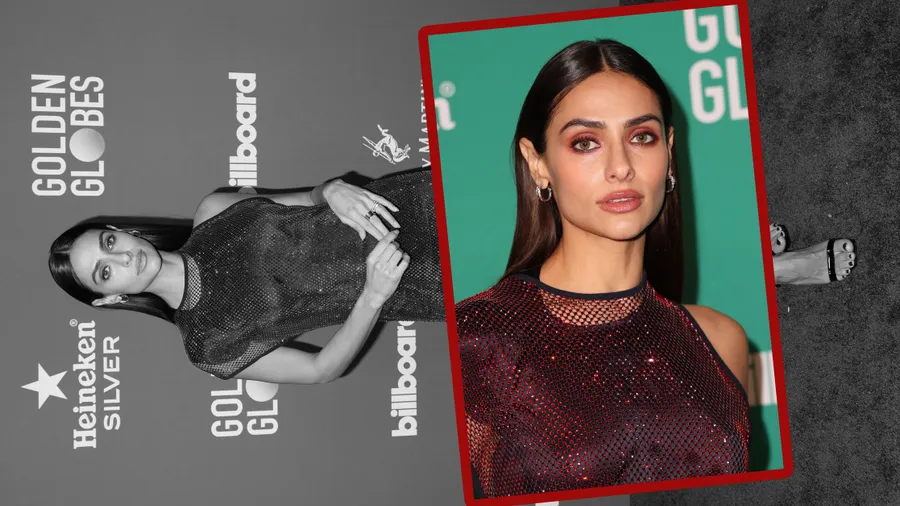 Renata Notni enciende el after party de los Golden Globes en rojo brillante