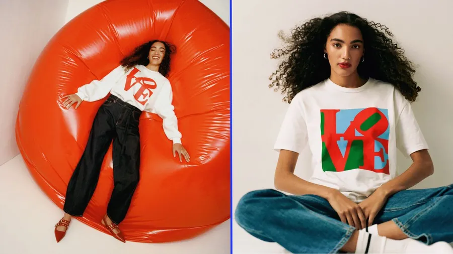 Stradivarius colabora con Robert Indiana para la línea de San Valentín más artística
