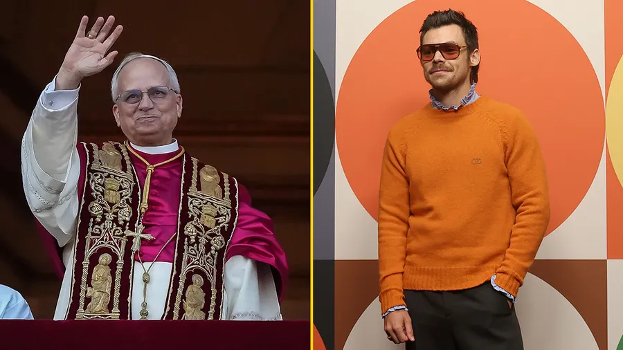Harry Styles es visto entre la multitud en Roma durante el anuncio del nuevo Papa.