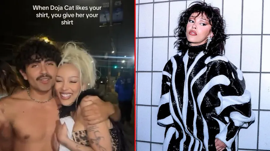Doja Cat abraza a un fan y después lo desaira públicamente