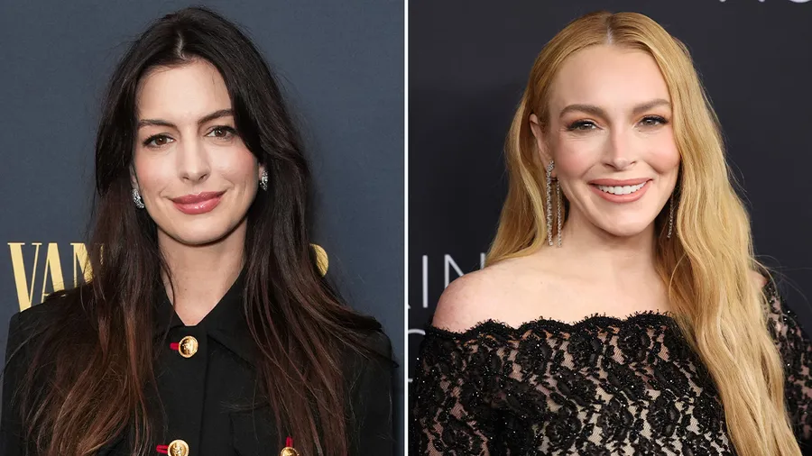 Anne Hathaway y Lindsay Lohan