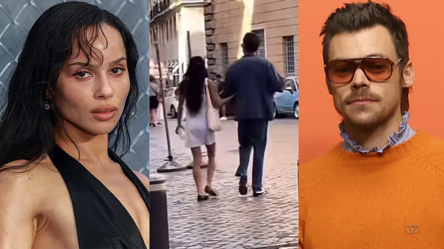 Zoë Kravitz y Harry Styles son captados en Roma