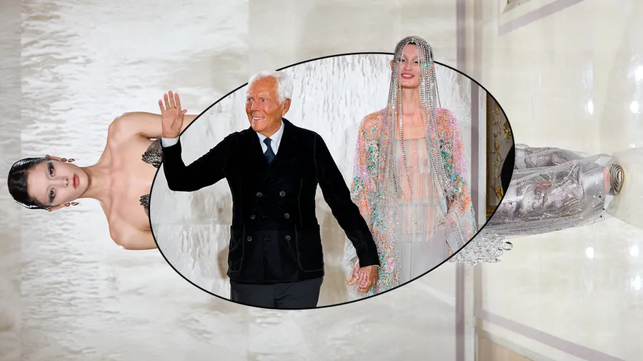 Armani celebra 20 años de Alta Costura con Giorgio Armani cerrando la pasarela