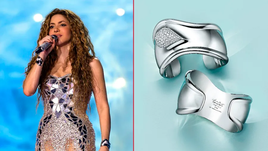 Tiffany & Co. diseña dos brazaletes "Bone" para Shakira.