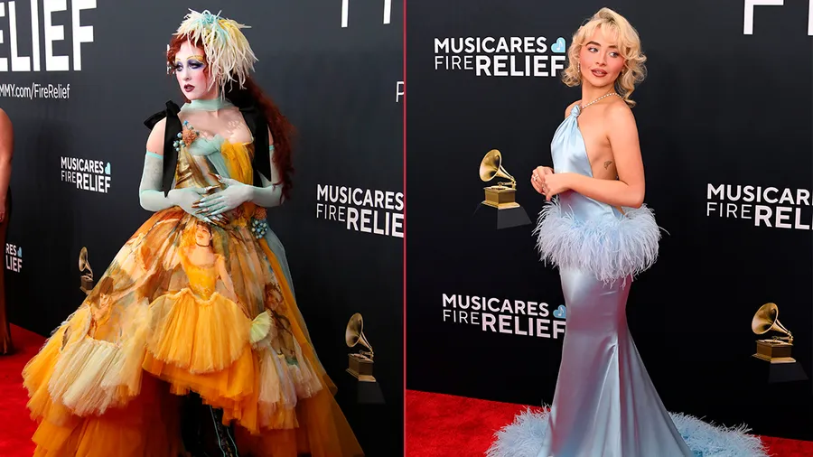 Todos los looks de las celebridades en la red carpet de los Grammys 2025.