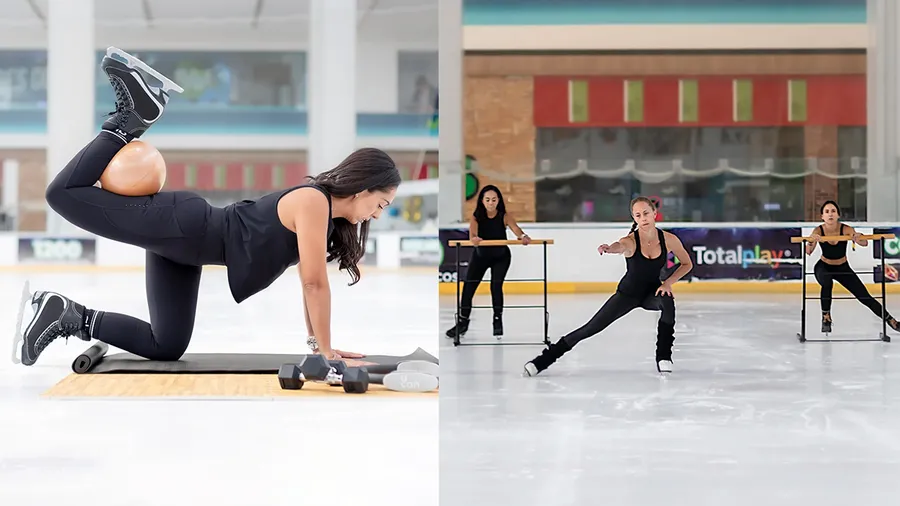 Beyond: el studio para hacer ejercicio sobre hielo.