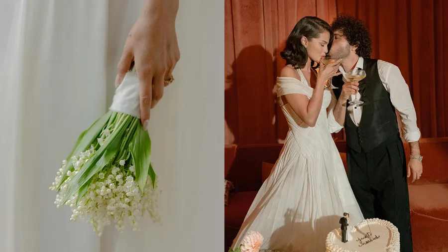 Selena Gomez comparte fotos de su tercer vestido de novia