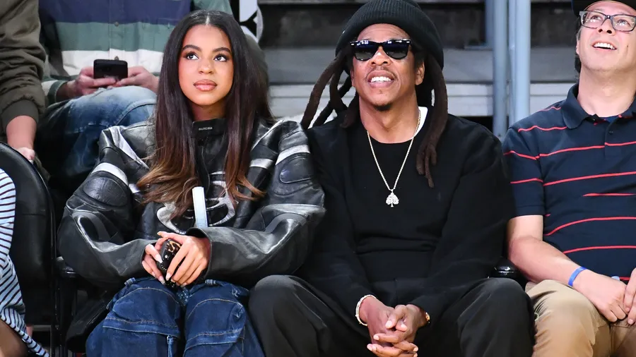 Blue Ivy en el partido de los Larkers