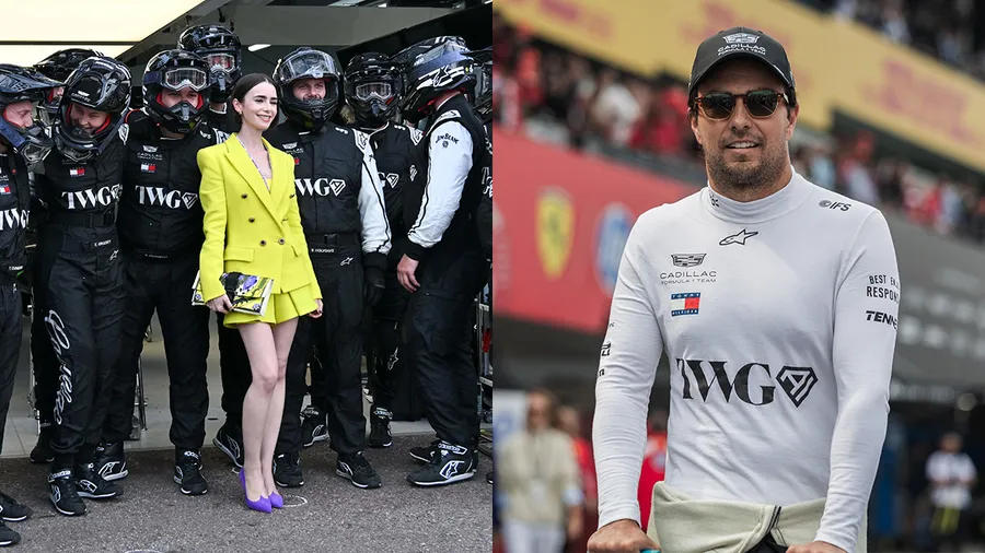 Las fotos de Checo Pérez con Lily Collins que apuntan a una aparición en Emily in Paris