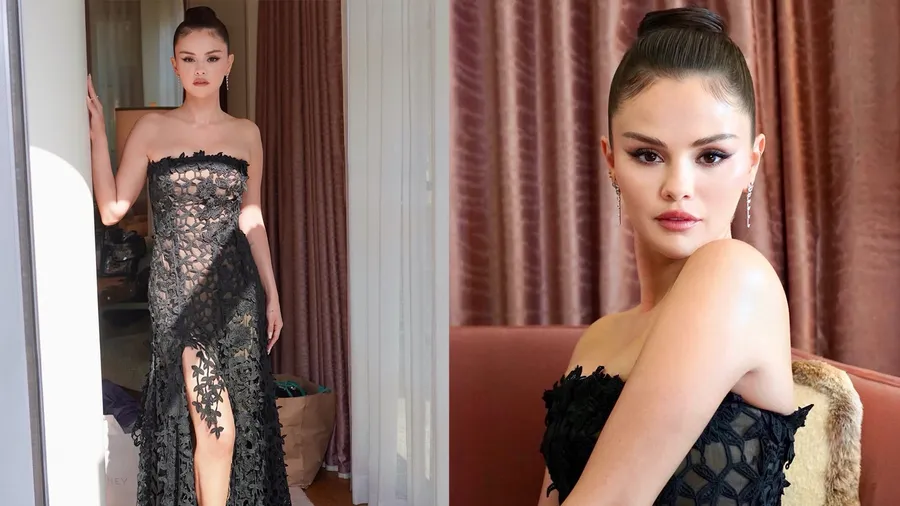 Selena Gomez revela su look para la cena de ensayo de la boda de Taylor Swift
