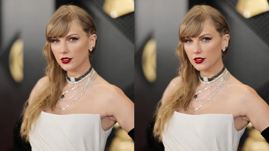 Taylor Swift se casa con un vestido de Alta Costura de Dior, joyas Cartier y zapatos Louboutin