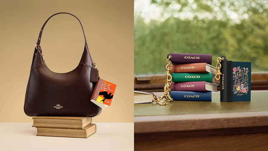 Coach lanza mini charms de libros que puedes leer y ponerle a tus bolsas