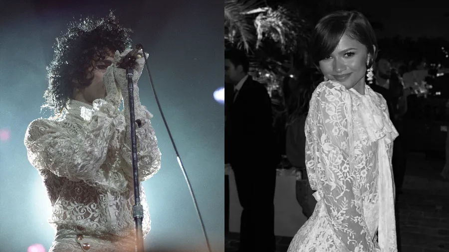 Zendaya usa un look nupcial inspirado en Prince