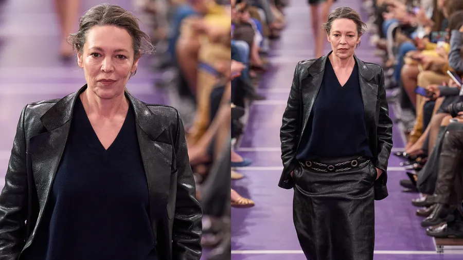 Olivia Colman debuta como modelo en la pasarela de Miu Miu Spring/Summer 2027 durante Paris Fashion Week.