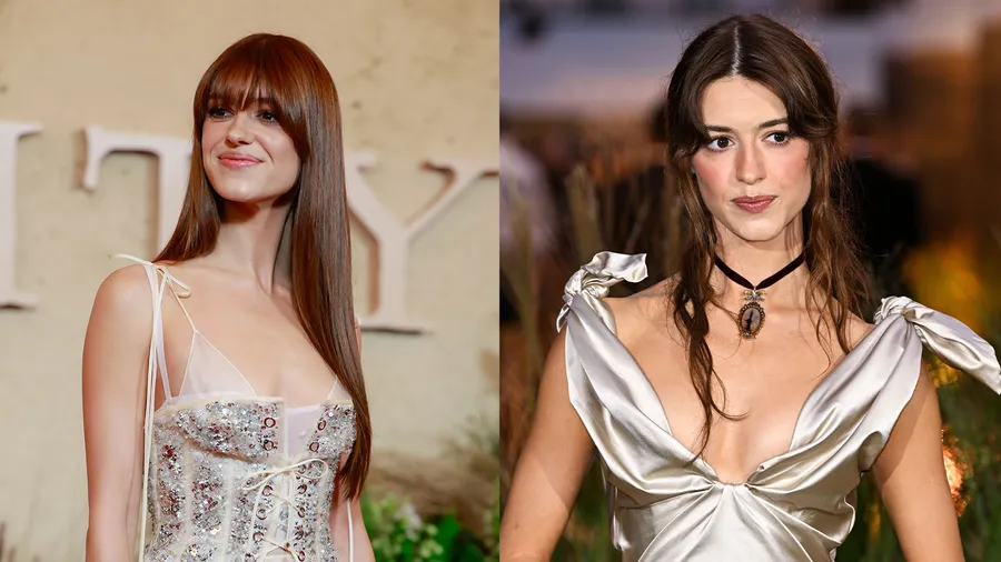 Daisy Edgar-Jones lleva un look inspirado en la moda de época durante el press tour de Sense & Sensibility.