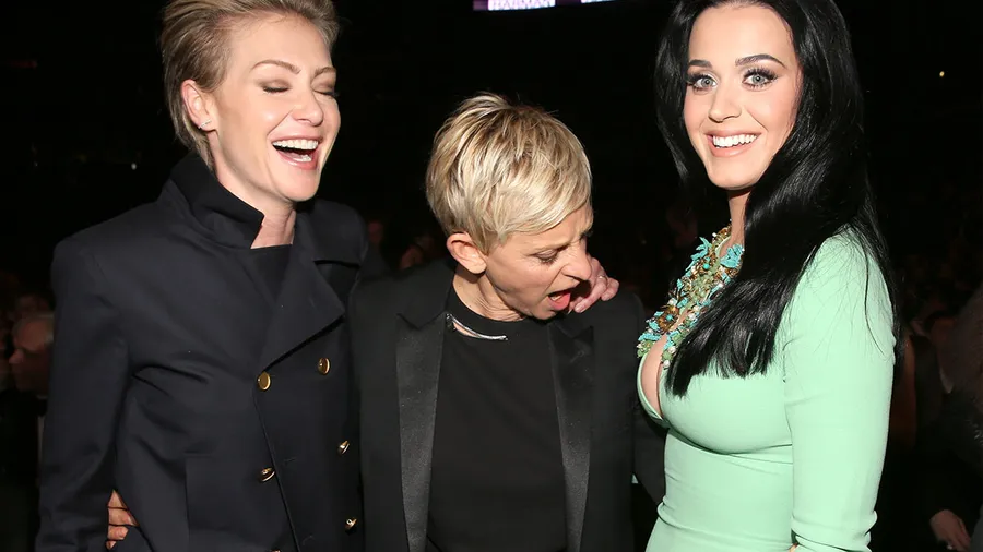 Portia de Rossi, Ellen DeGeneres y Katy Perry