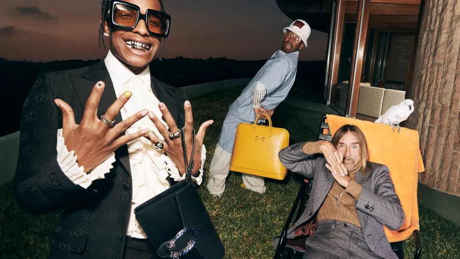 A$AP Rocky, Tyler, the Creator, Iggy Pop para Gucci Tailoring.