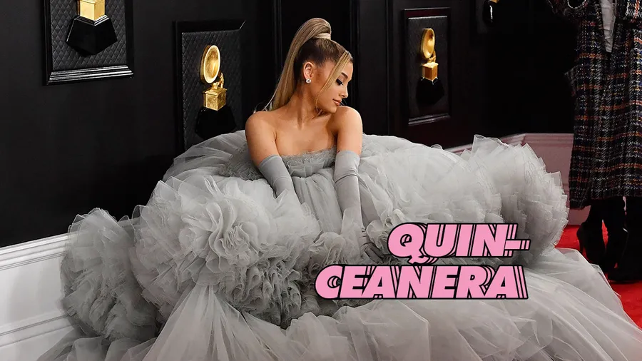 ariana-grande-3-looks-grammy-qinceañera-giambattista-Valli