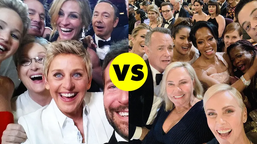 selfie-oscars-record-más-vista-ellen-bradley-cooper-meryl-charlize-theron
