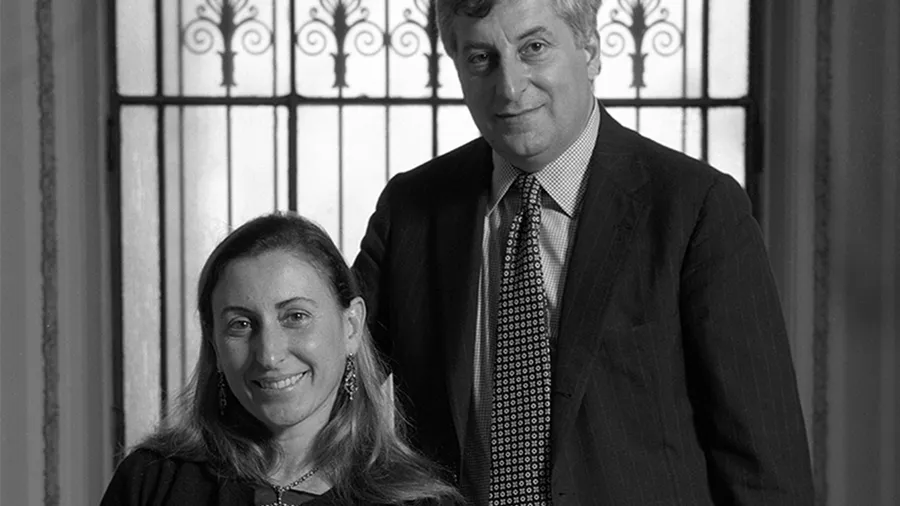 miuccia prada y Patrizio Bertelli