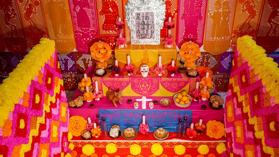 Altar de Día de Muertos.