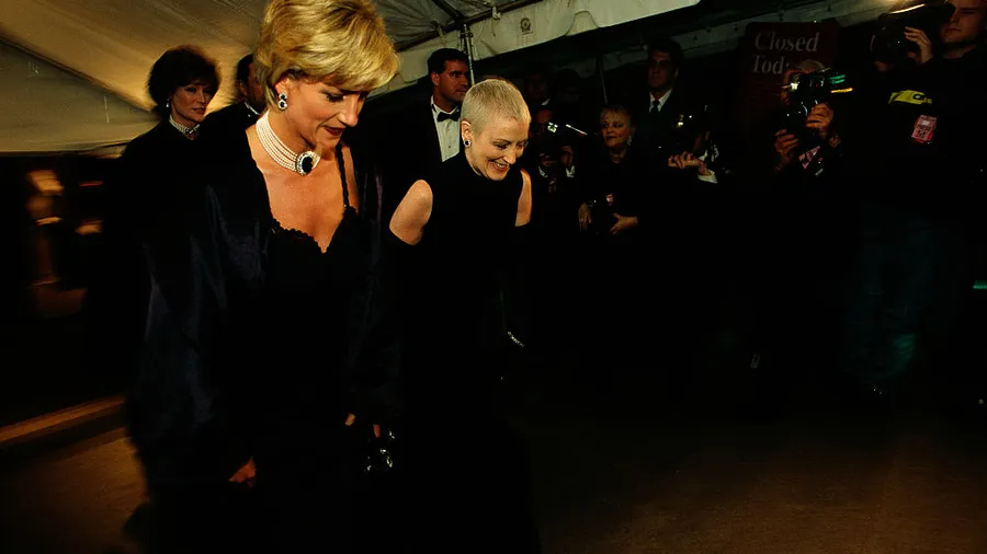 Princess Diana Arriving at Costume Gala