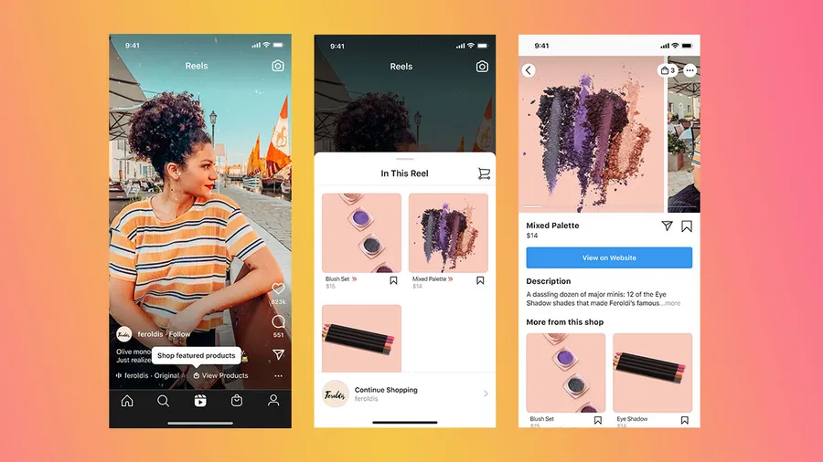 Instagram Shopping en Reels.