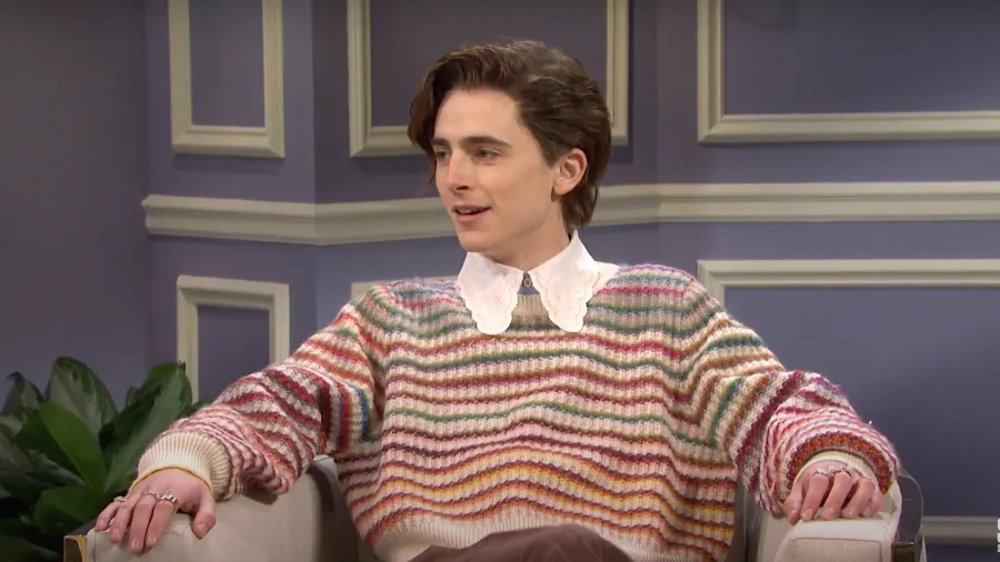 Timothée Chalamer com o Harry Styles