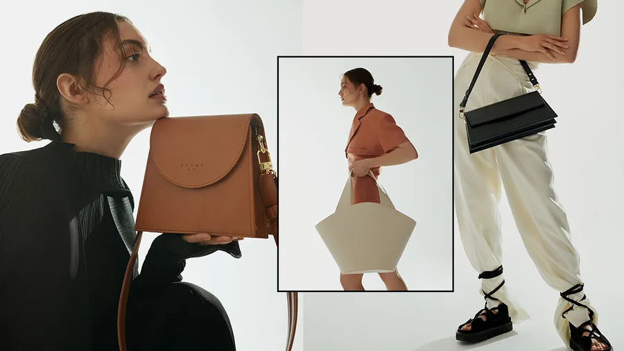 Atomy bolsas cuero manzana