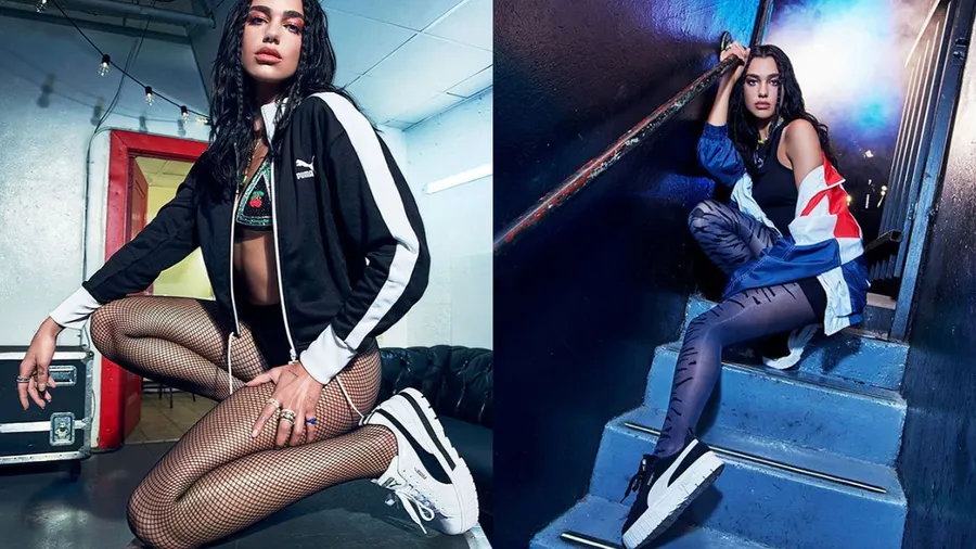 Dua Lipa en la nueva campaña de PUMA Mayze.