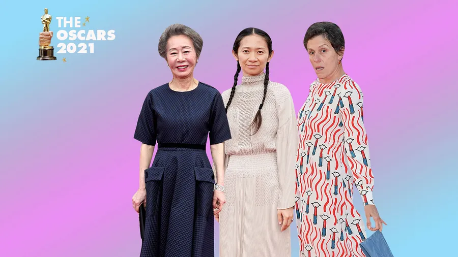 Youn Yuh-Jung, Frances McDormand y Chloé Zhao