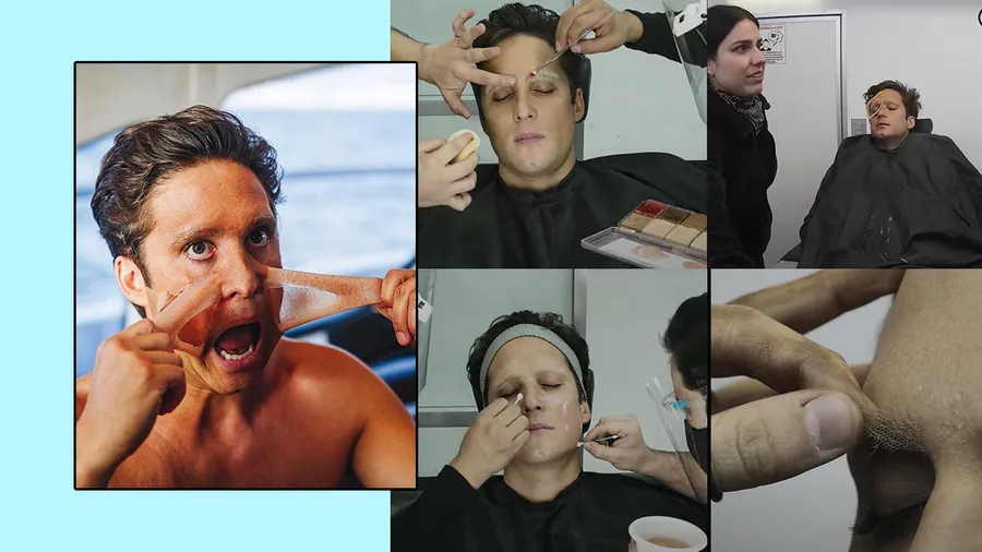 Diego Boneta en la transformación para Luis Miguel.