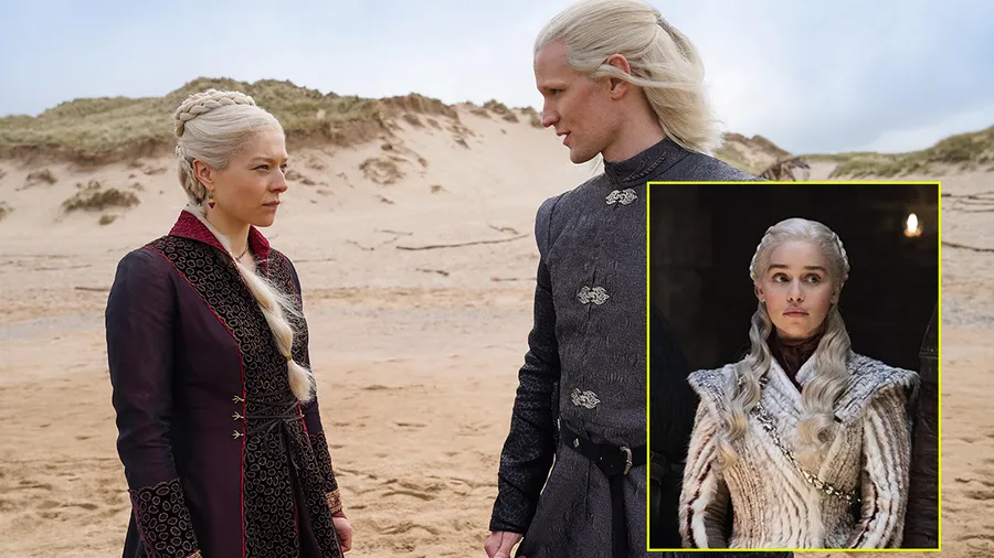 La princesa Rhaenyra Targaryen y el príncipe Daemon Targaryen.