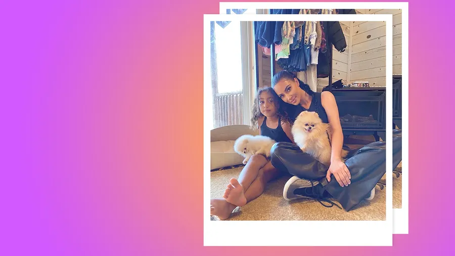 North West y Kim Kardashian.