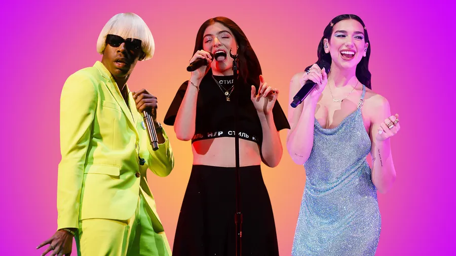 Tyler the Creator, Lorde, Dua Lipa.