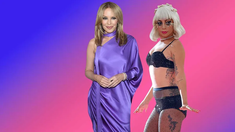Kylie Minogue y Lady Gaga.