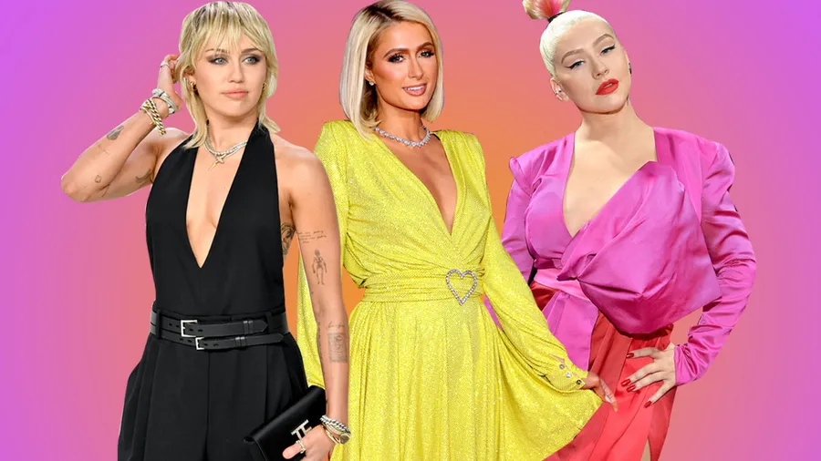 Miley Cyrus, Paris Hilton, Christina Aguilera.