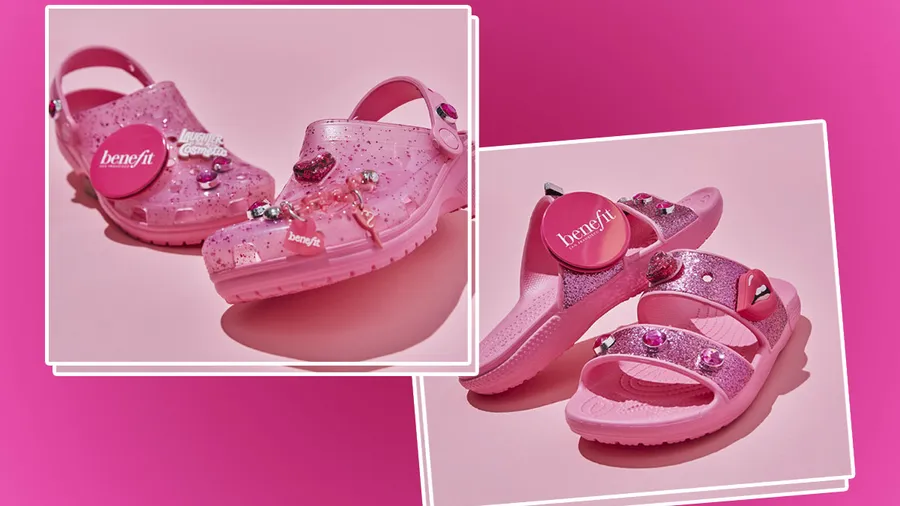 Benefit Cosmetics x Crocs.