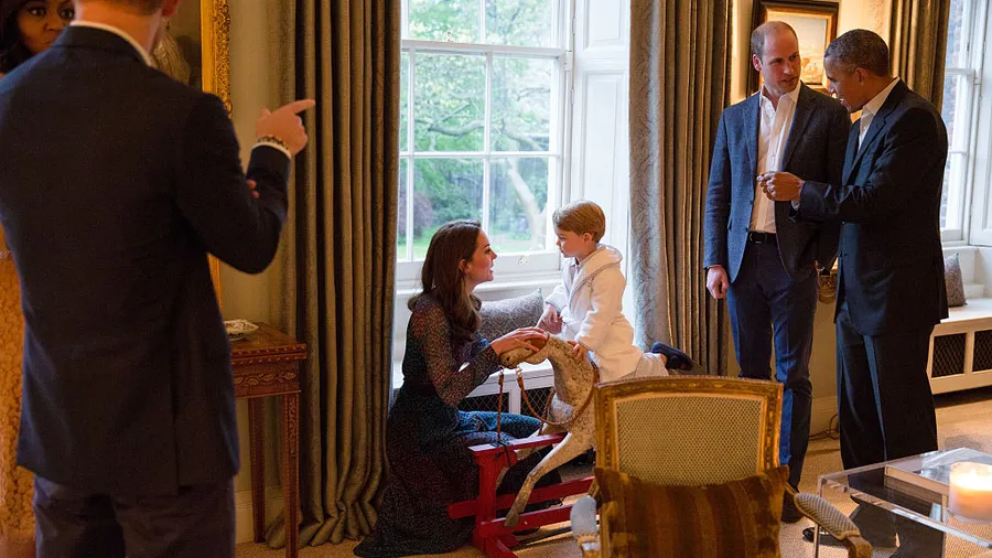 The Obamas Dine At Kensington Palace