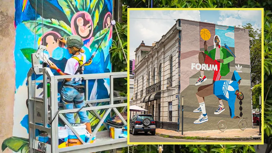 Murales de Adry Balbo y Oscar Torres.