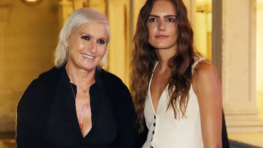 Maria Grazia Chiuri y Rachele Regini.